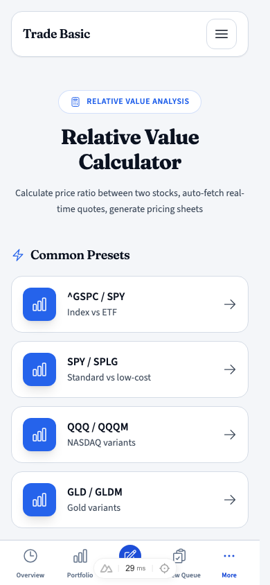Relative Value